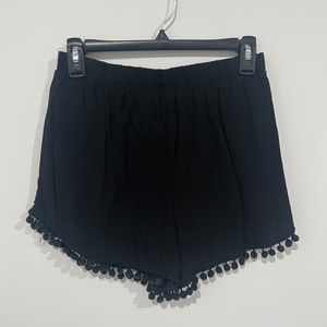 Black flowy shorts